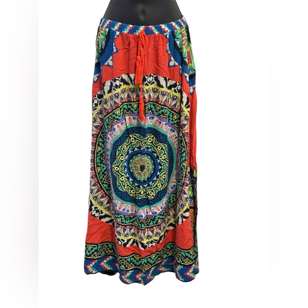 Flying Tomato Multicolor Patterned Maxi Skirt